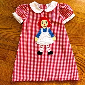 EUC Posh Pickle size 5t, adorable Raggedy Ann smock style dress